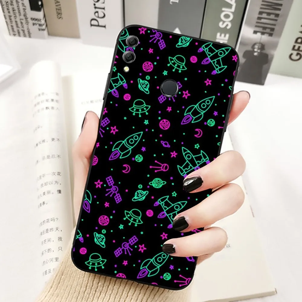 Neon Pattern Phone Case For Huawei Honor 10 lite 9 20 7A pro 9X pro 30 pro 50 pro 60 pro 70 pro plus