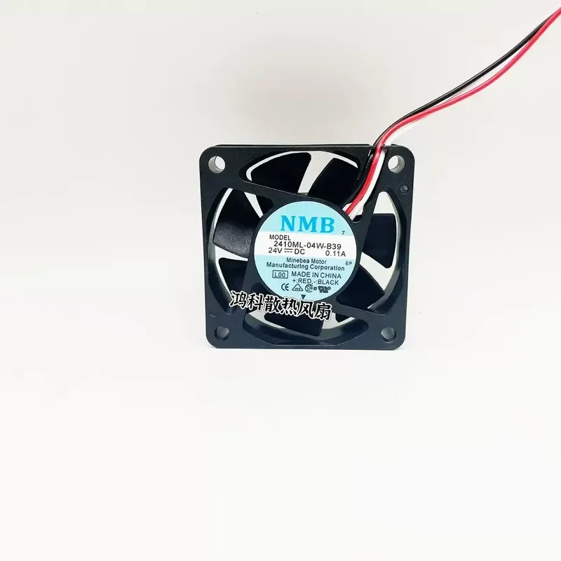 for NMB 2410ML-04W-B39 24V 0.11A 6cm Three-wire with Numerical Control Alarm Cooling Fan 6015