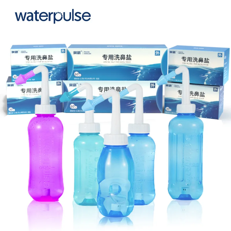 Waterpulse 300A Nose Wash Bottle  Nasal Rinse Cleaner irrigator Rhinitis sinusitis treatment Adults Children Net Neti Pots