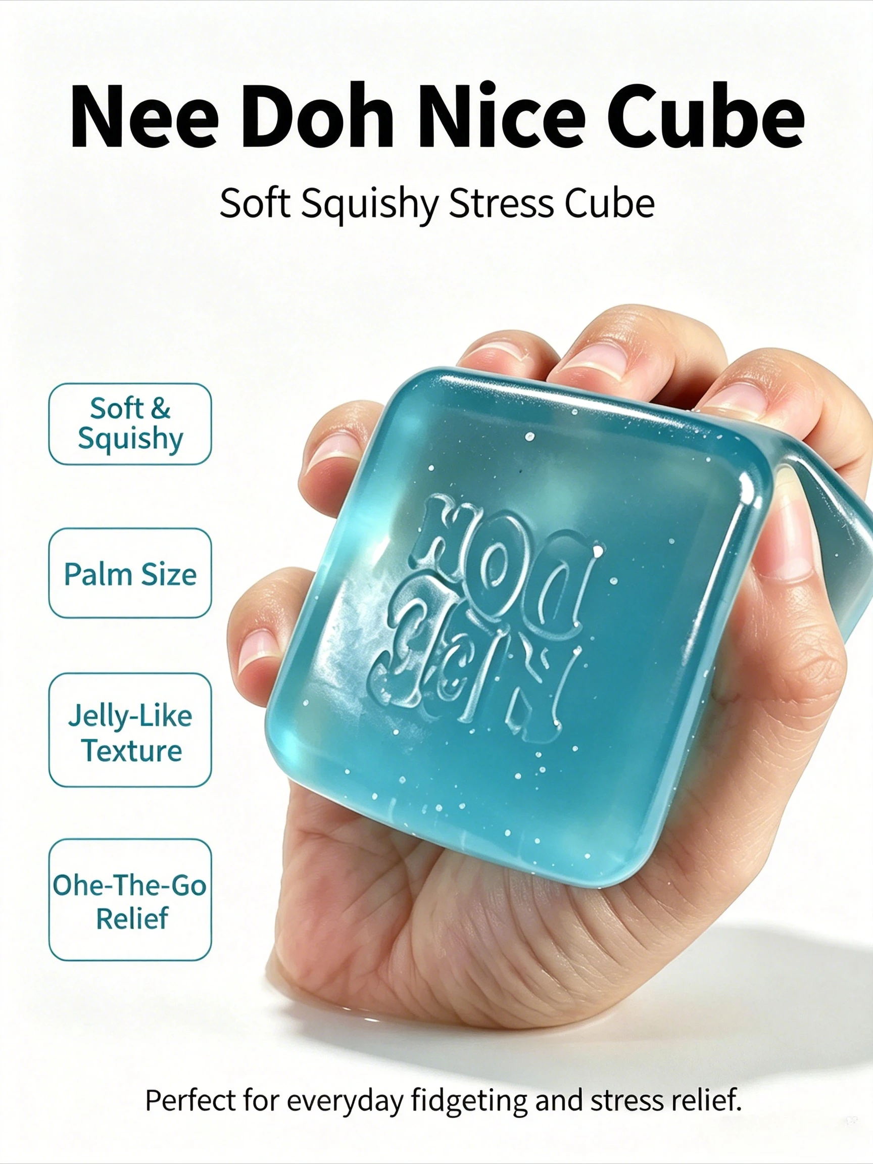 New Schylling Needoh Nice Cube, Sensory Toys, Anti-Stress Blocks, Stress Relief Jigsaw, Pressure Relief, Souvenir for Kids