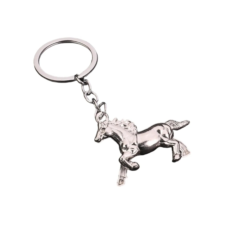 367C Fine Craftsmanship Zinc Alloy Horse Pendant Keychain Holder for Daily Carry Fashion Bag Accessory