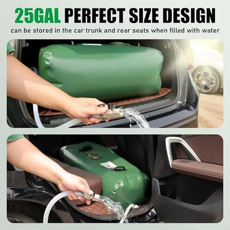 

Большой гибкий мешок для воды для прогулок на природе, походов и походов. Изготовлен из прочного ПВХ 24BD.