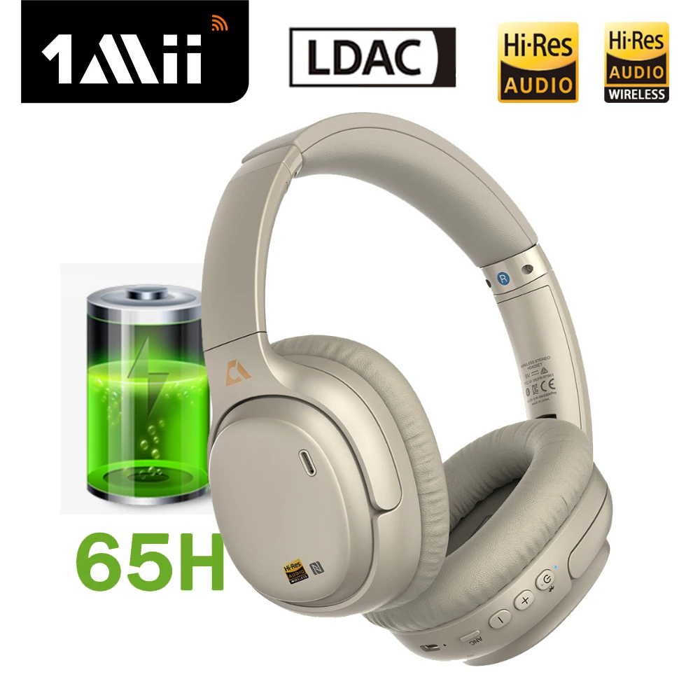 1Mii-E700 Wireless Bluetooth Headphones【 23 New Product 】LDAC Lossless Music ANC Active Noise Reduction HiFi Sound Quality 65H