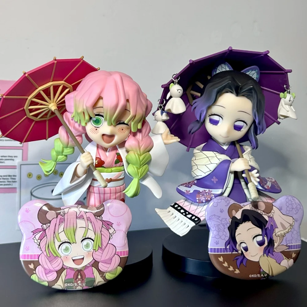 Anime Demon Slayer Kimetsu no Yaiba Figur Plum Rain Serie Blind Box Actionfigur Krieger PVC Modell Spielzeug Überraschungsgeschenke