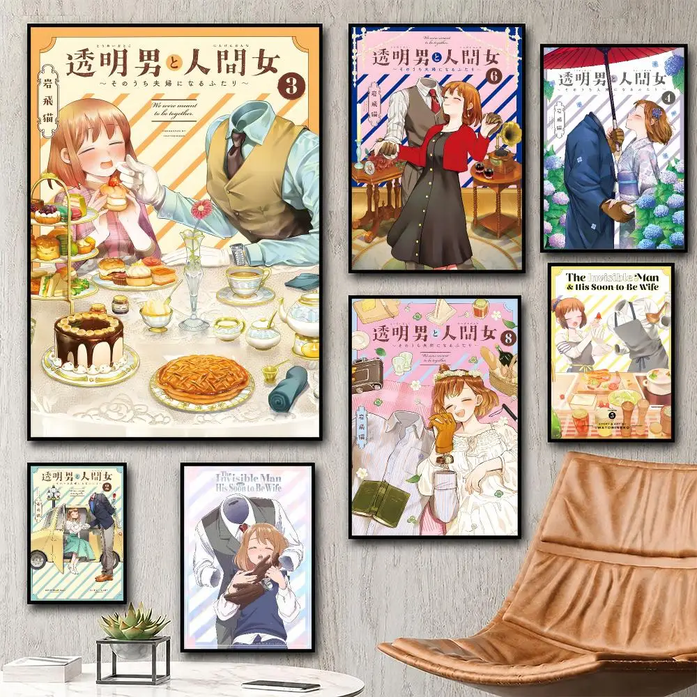 manga The Invisible Man and His Soon-to-Be Wife Poster for Bedroom Dorm Room Home Decor Large Wall Picture Print