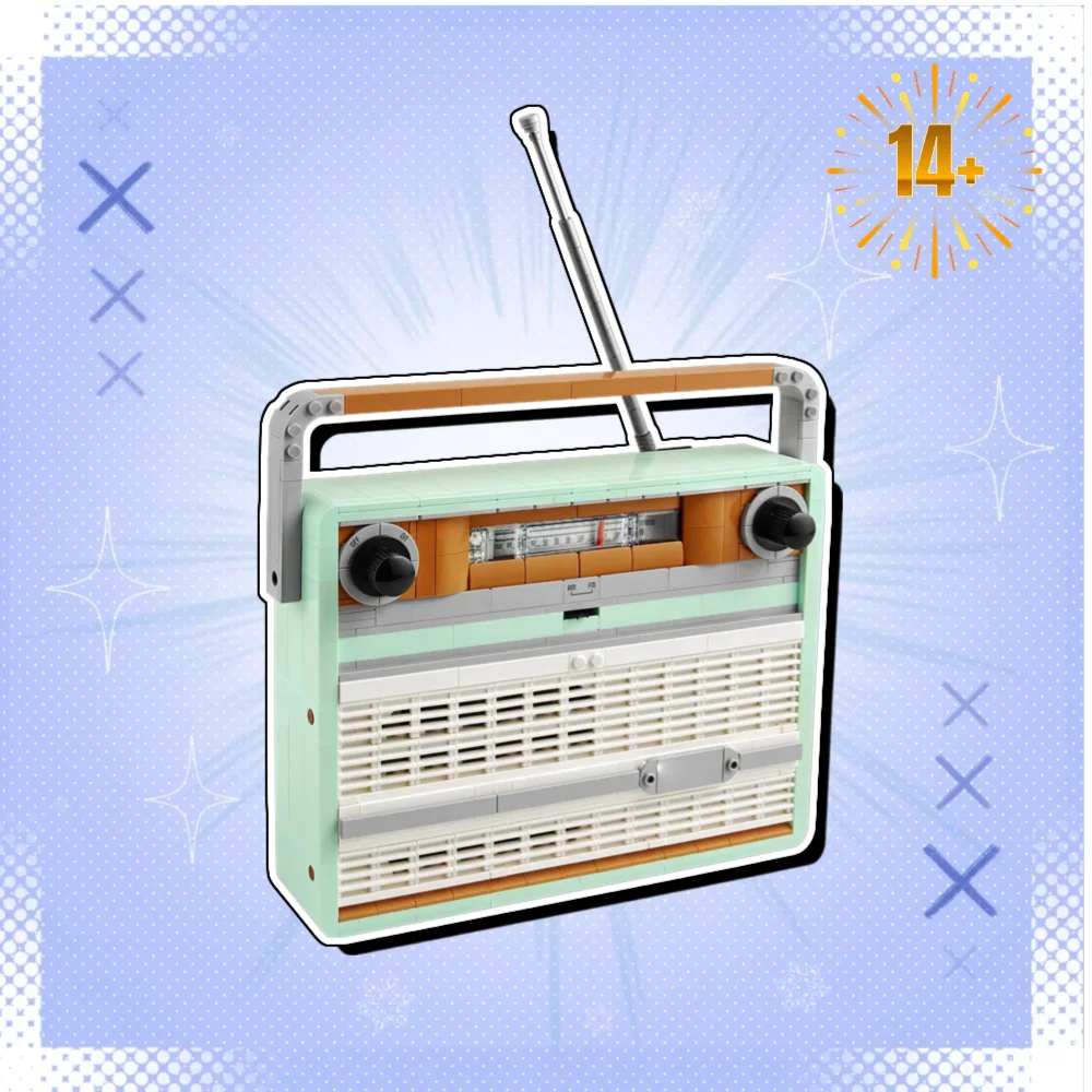 En stock 906 pièces vert menthe blocs d'assemblage créatifs Vintage Radio puzzle en plastique Compatible 10334 cadeau de noël pour les amis