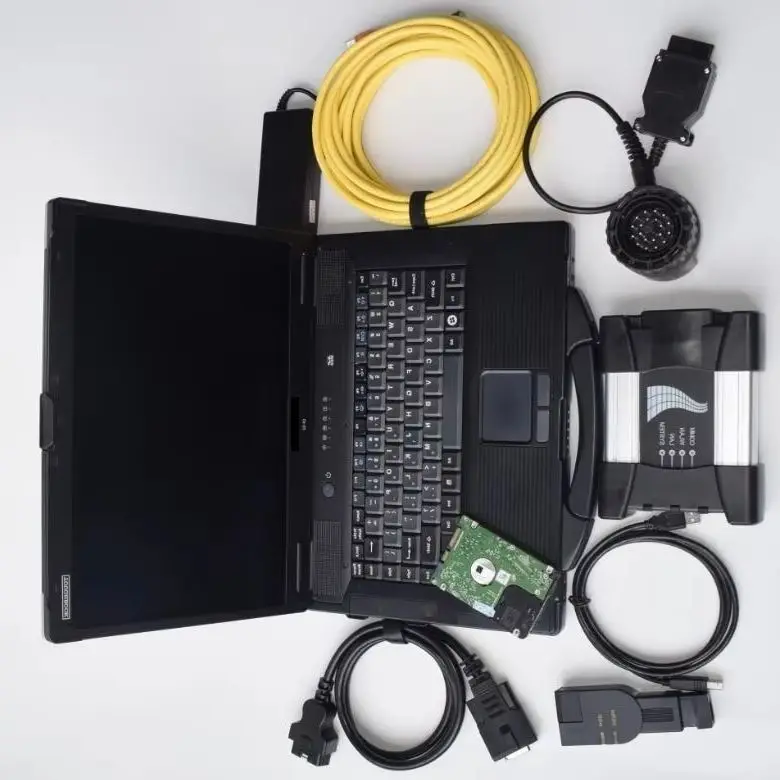 Auto Repair Diagnostic Tool 90% New Laptop CF52 (i5 4G) Computer 1TB HDD Multi-language Software ICOM NEXT A2+B+C Scanner