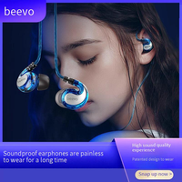 Beevo 3.5mm Wired Headphones In Ear Type C Wired HiFi Headset Bass Stereo Sport Game Music Noice Cancelling Earbuds With Mic