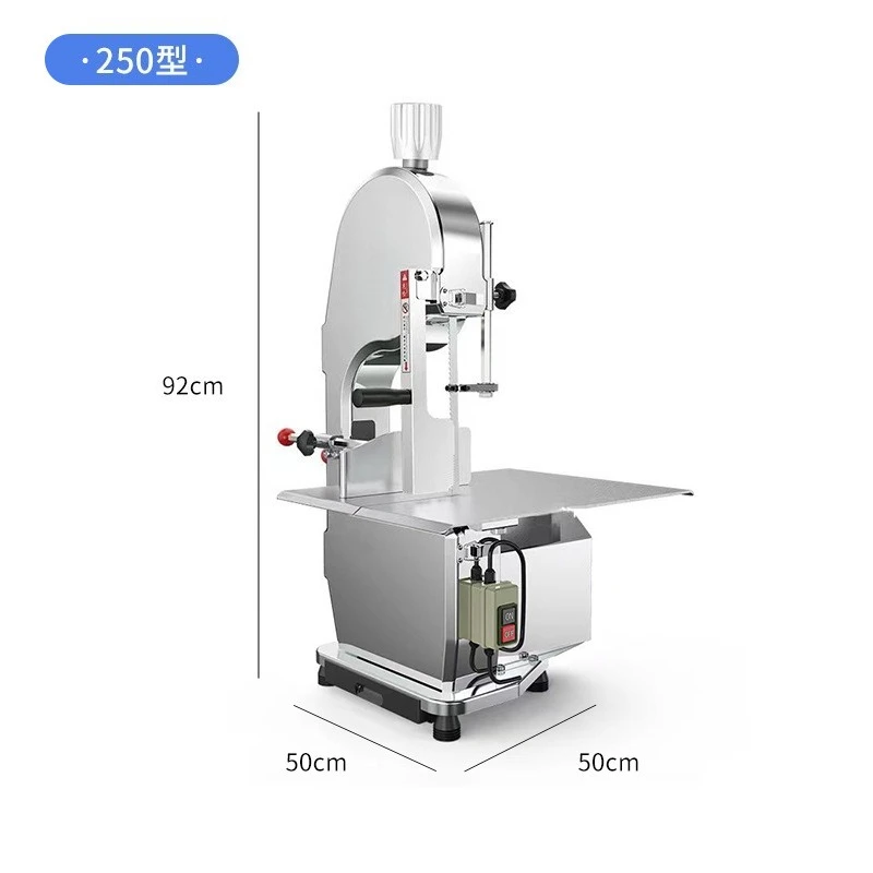 Desktop Electric Bone Saw Machine Commercial Meat Cutter For Trotter Ribs Frozen Meat Butcher Shop Restaurant Food Processing