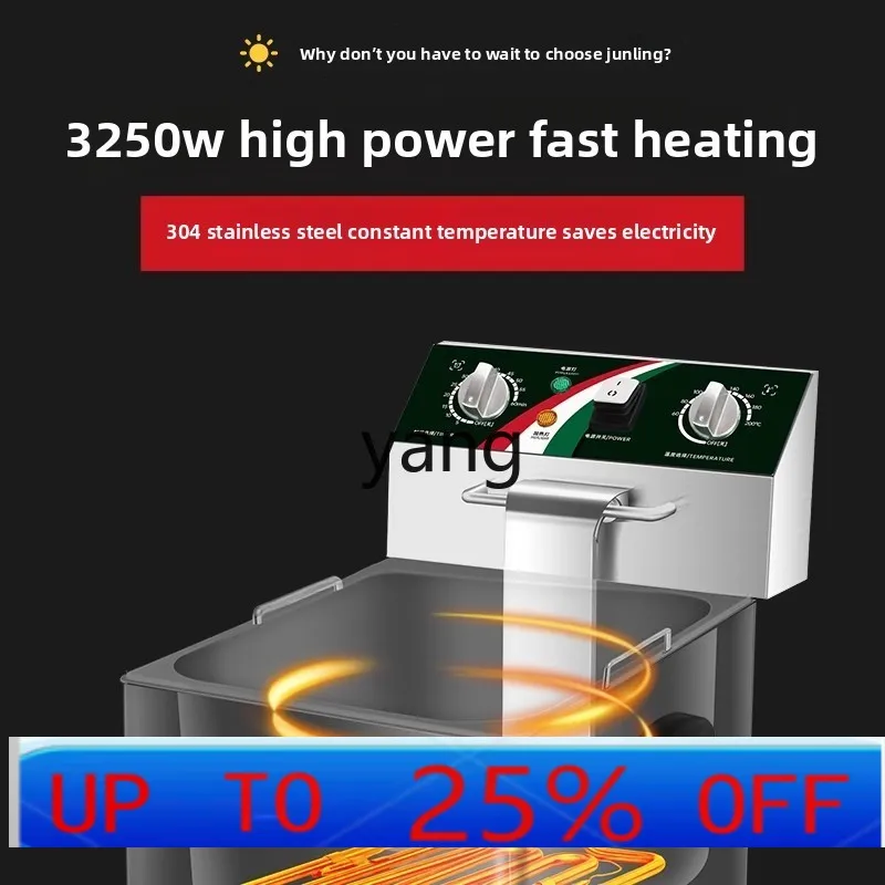 

LMM Commercial 10L Single Double Head Commercial Large Capacity Fryer French Fries