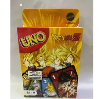 Mattel Games 2025 UNO Dragon Ball Z Card Game for Family Night Featuring Tv Show Themed Graphics and a Special Rule for 2-10