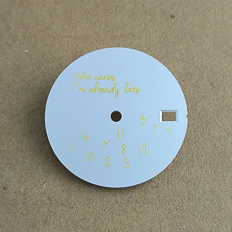 Esfera de reloj NH 35, accesorios de esfera, esfera de 28,5mm para accesorios de reloj de movimiento mecánico 35/36