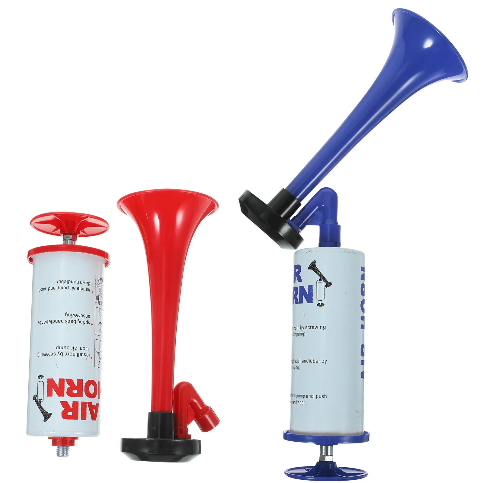 

2pcs Red Handheld Air Horn for Sports Events Soccer Match Boating Alarm ABS Lightweight Noisemakers Cheer