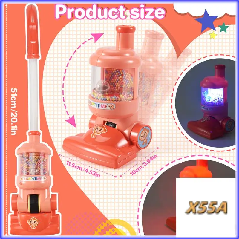 XX-Children مكنسة كهربائية كهربائية محاكاة فراغ الماسك الاطفال التظاهر تنظيف مكنسة كهربائية صغيرة تعليمية