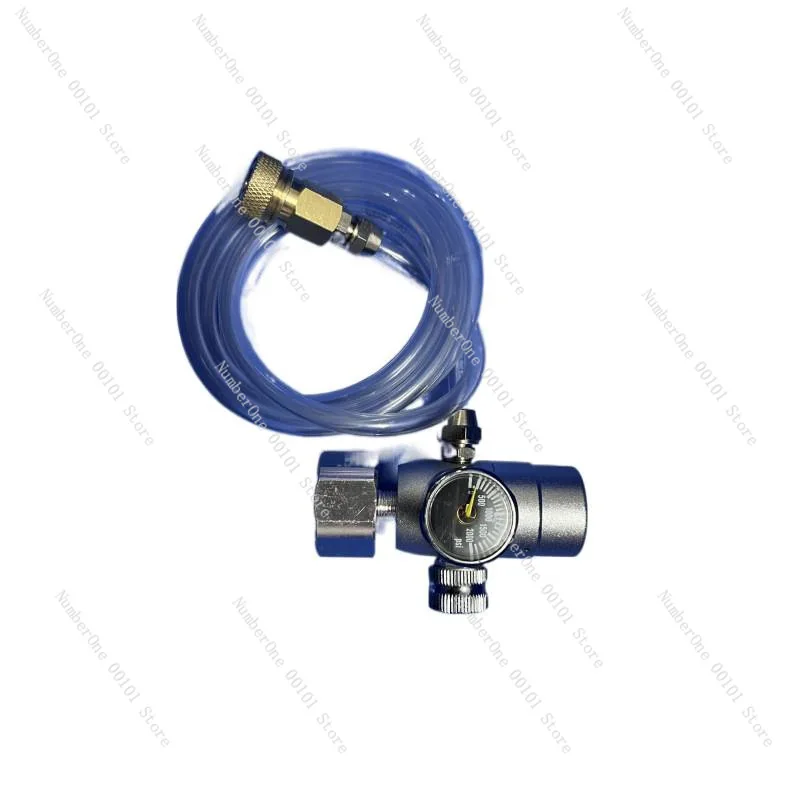 Pneumatic coffee machine, carbon dioxide co2 pressure reducing valve, easy to use for camping, can control pre-soaking, constant