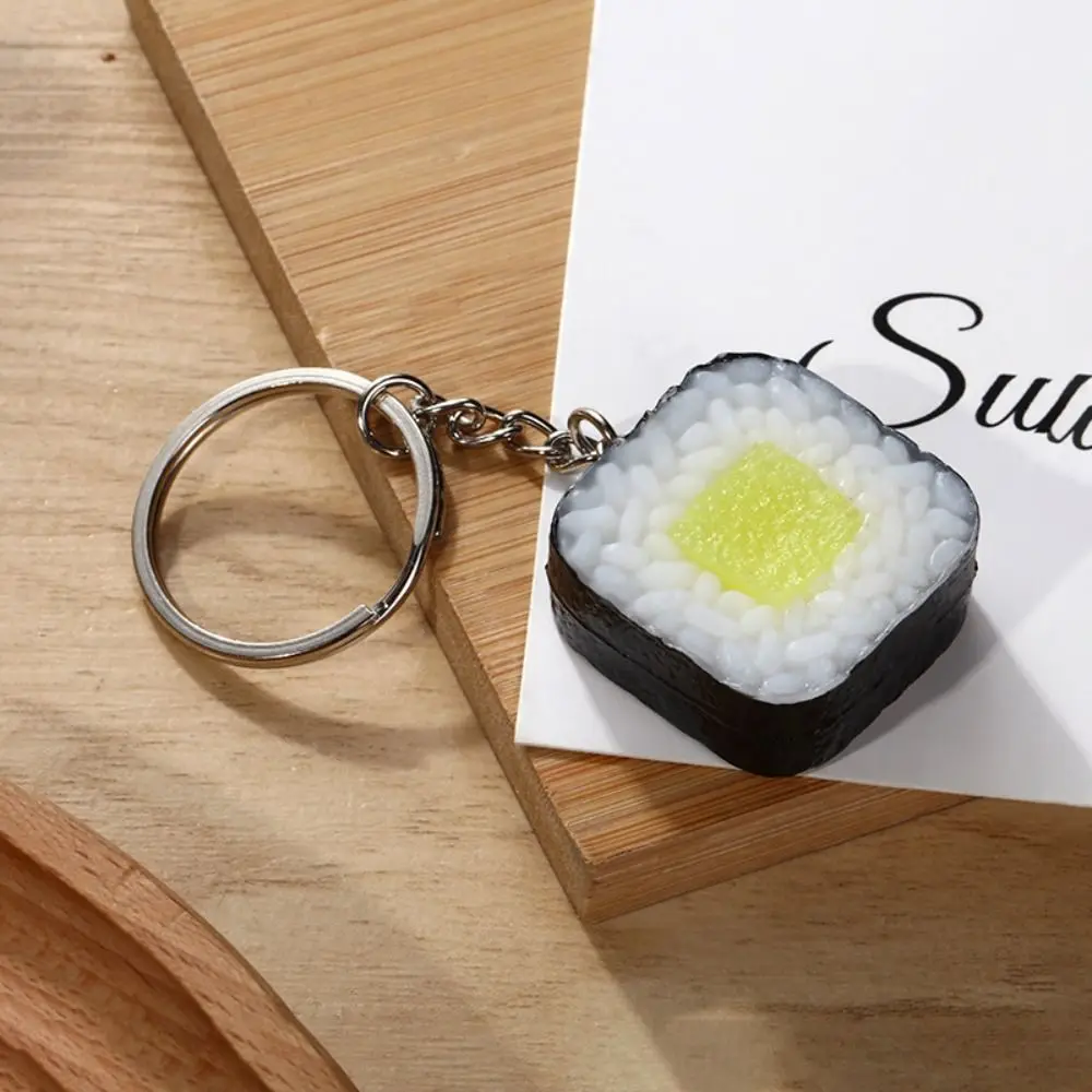 Bag Pendant Simulation Food Key Chain Car Keychains Jewelry Accessories Sushi Pendant Vegetable Charms PVC Keychain Student