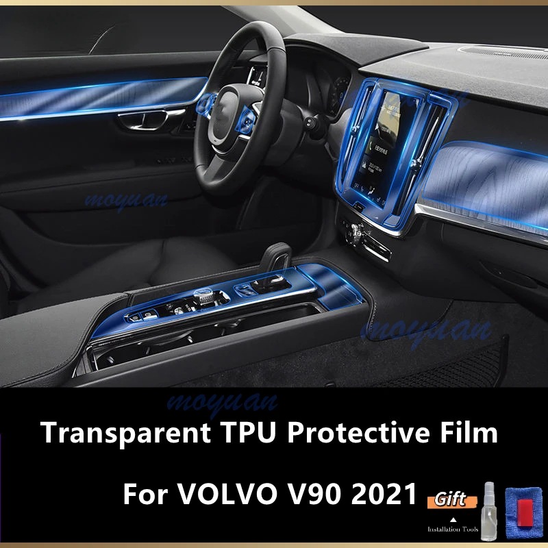 

Для VOLVO V90 2021 панель коробки передач навигационный экран Автомобильный интерьер защитная пленка TPU наклейка против царапин