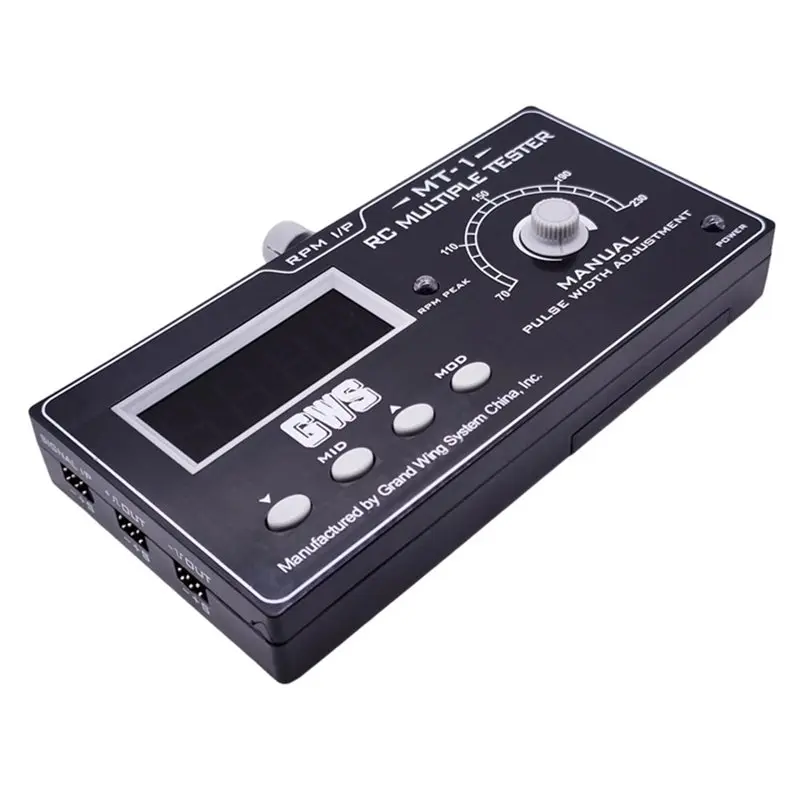 A63T-PWM Signal Generator Rotor Speed Tester MT-1 RC Multiple Tester Digital Servo ESC Remote Transmitter Receiver