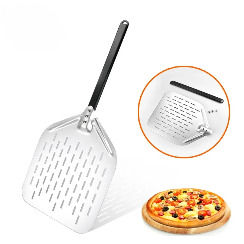 

12inch Professional Pizza Spatula Aluminum Turning Peel with Detachable Alloyed Handle for Home Made Pizza ,Pizza oven tools