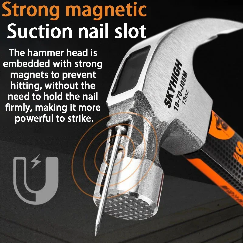 Handle Claw Hammer Woodworking Specific Nail Hammers Portable Construction Hardware Hand Tools Crooked Hammers
