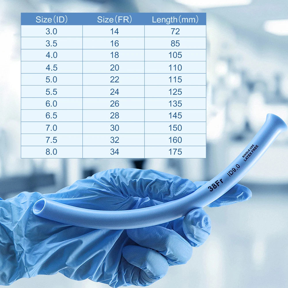Califed Disposable Nasopharyngeal Airway 3.0-8.0mm Medical PVC Emergency Nasal Airway Instrumental NPA