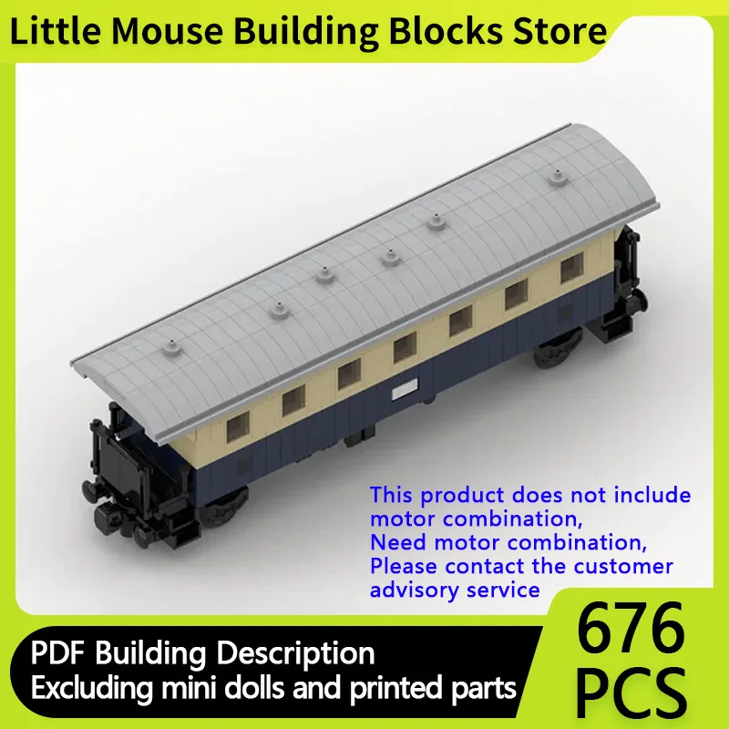 City Car Model MOC Building Bricks Two-Axle Through Passenger Wagon Modular Technology Assemble Children Toys Suit Gifts Holiday