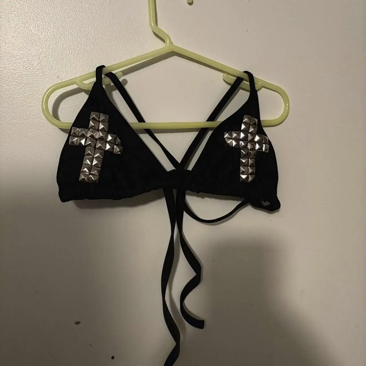 Y2K swimsuit tie emo girl sexy spicy retro women punk new beach swimsuit gothic fashion hot brick print swimsuit biki