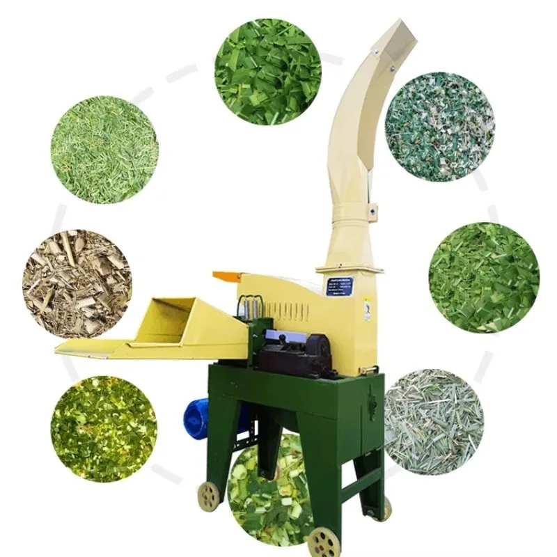 New 1800kg/h Capacity Forage Chopper Chaff Cutter Farm Equipment 5-45mm Cutting Size 1 Year Warranty Factory Price