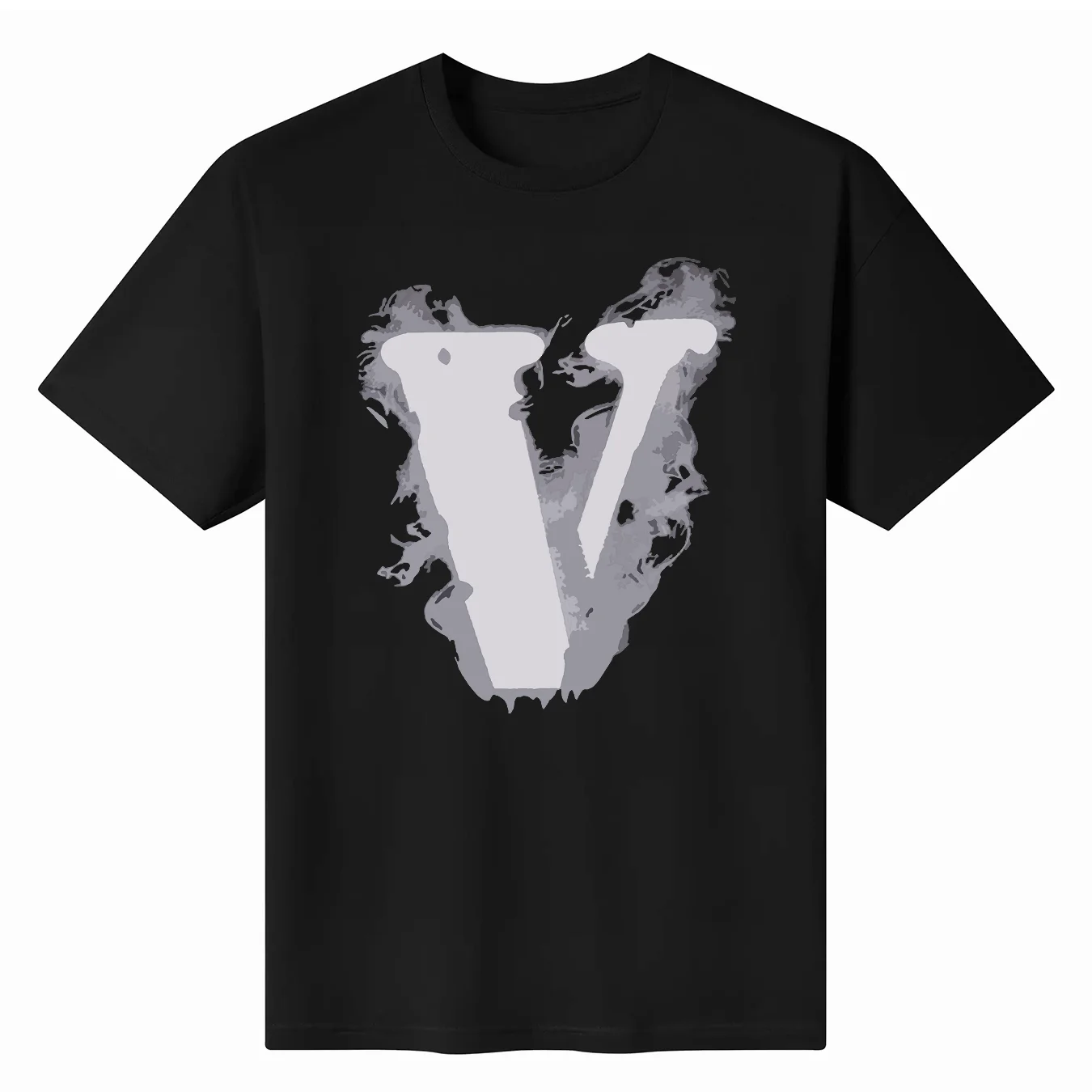 Vlone Short Sleeve T-shirt Men And Women V Country Tide Brand American High Street Retro Half Sleeve T-shirt Summer