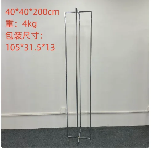 2 Stück glänzend vergoldeter rechteckiger Hochzeitsbogenständer für Hochzeitszeremonie-HintergrunddekorationShop1105776296 Store – Detail 8