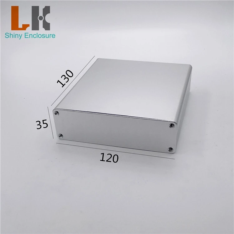 High Quality China Heat Sink 35x120x130mm Aluminum Enclosure Box Shenzhen Factory Pcb Aluminum Case Extruded Aluminum Enclosure