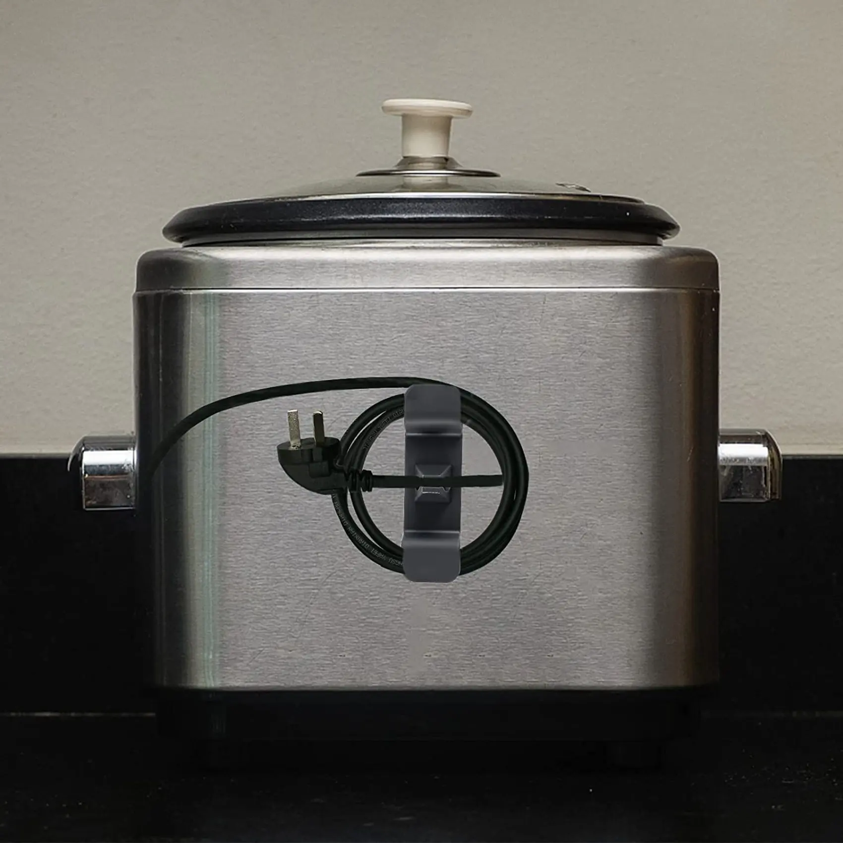 N98R 6 عبوات منظم سلك للأجهزة، غلاف سلك المطبخ، كابل لف سلك التخزين، أسود