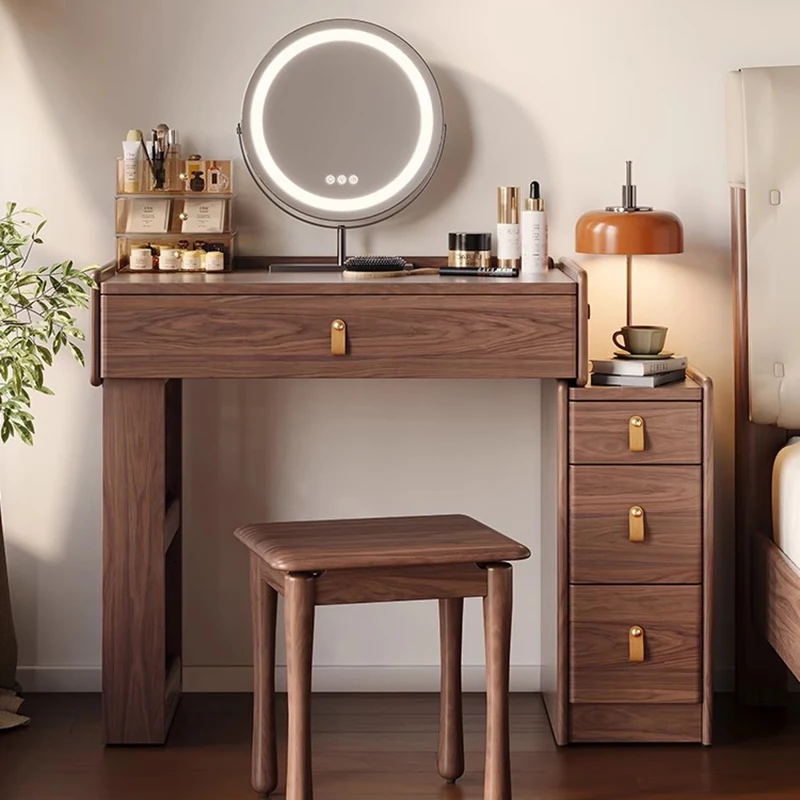 

Wood Girl Vanity Table Bedroom Makeup Drawers Modern Women Dressing Table Cosmetics Cheap Mesa De Maquillaje Chinese Furniture