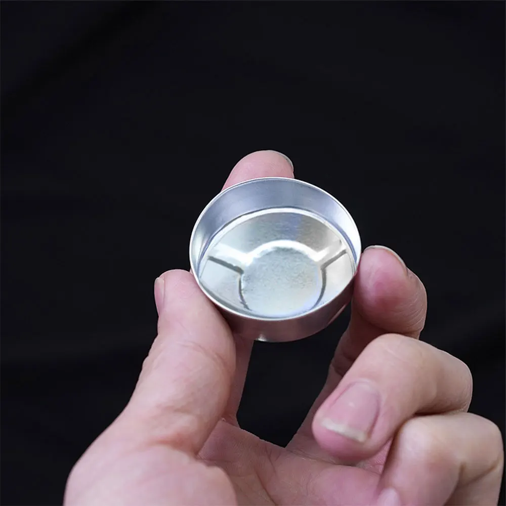 200Pcs/set Silver Aluminum Tins Candle Making Cup Containers Candle Wicks with Base Tin Holder Wedding Candlelight Dinner Decor