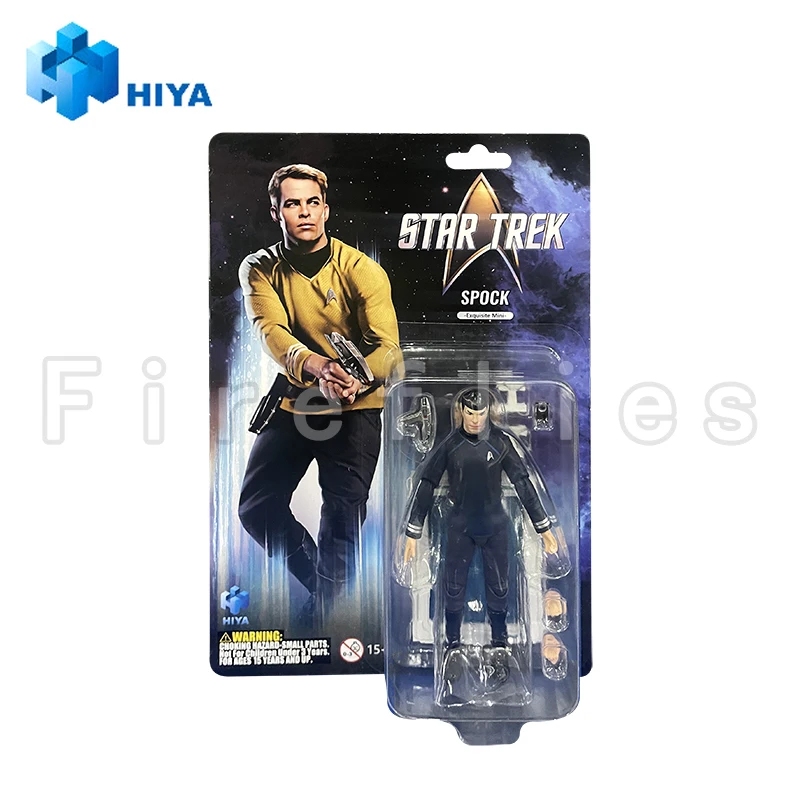 1/18 HIYA Action Figure Exquisite Mini Series STAR TREK 2009 Spock Anime Collection Model Toy Free Shipping