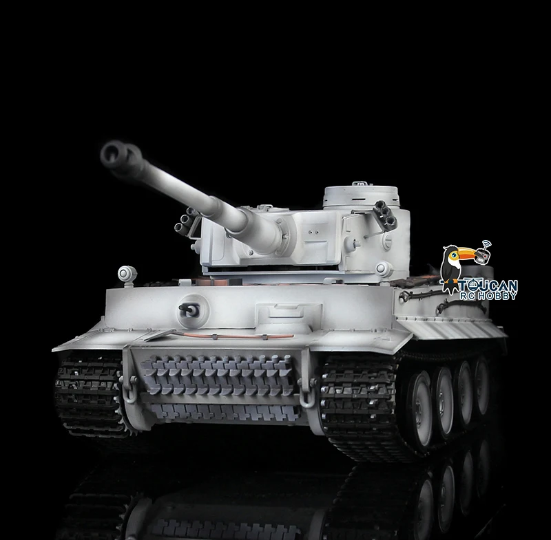 

Радиоуправляемый танк HENG LONG 7.0 Tiger I 1/16, модель 3818, с поворотной башней и откатом ствола, TH17281-SMT4