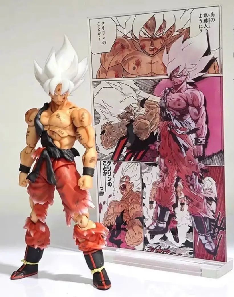 

In Stock Black Hole DragonBall SHF Super Saiyan 3 Battle Suit Battle Damage Son Goku Vegeta Anime Action Figures Model Gift Toy