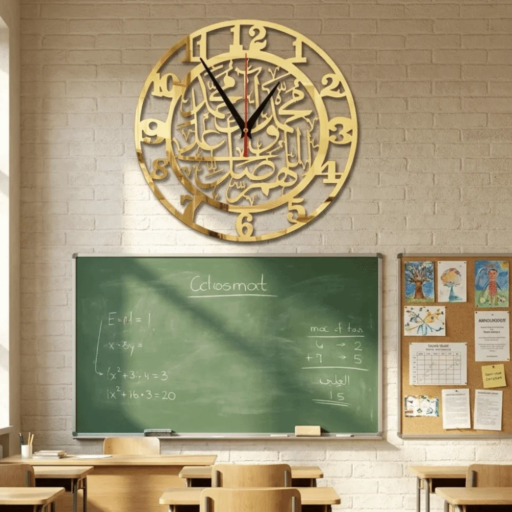 

Wall Decoration Minimalist Acrylic Wall Clock Ethnic Style Silent Hanging Clock Ornament 30cm Decorative Timepiece Bedroom