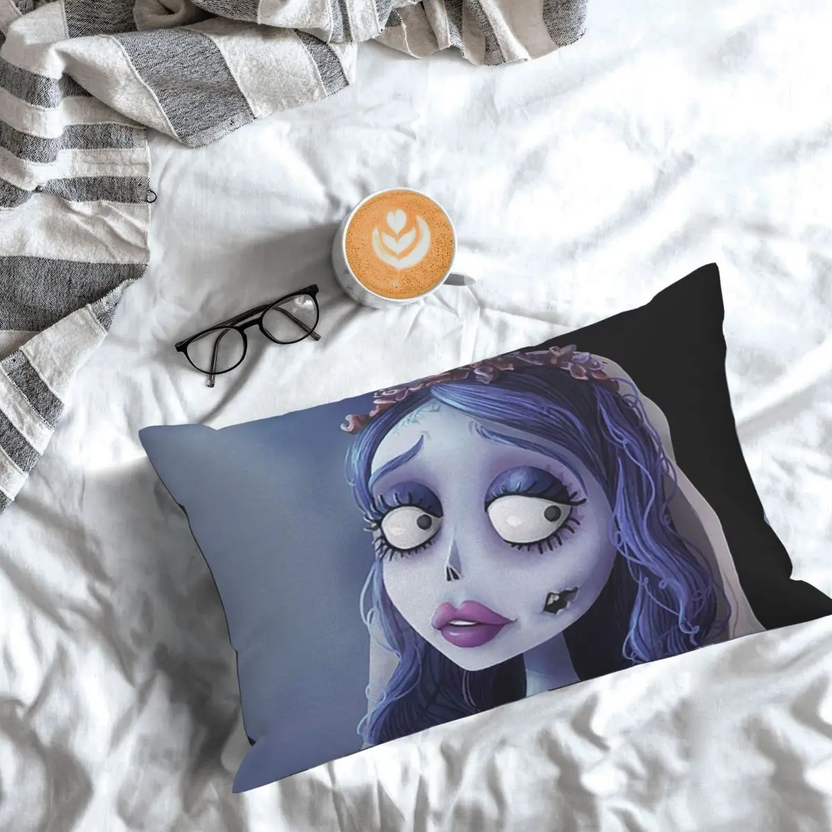 Emily The Corpse Bride Rectangle Pillowcase Cushion Cover Decor Bedroom Bed Home Comfort Throw Pillow