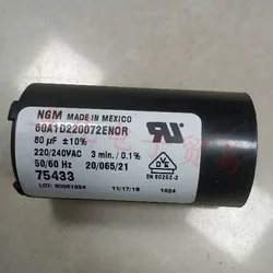new for NGM starting capacitor 60A1D220072ENOR 80uF 220/240VAC 75433 shipped KEMET 080MS26AAMK1STD 80uF 260V AC compatible