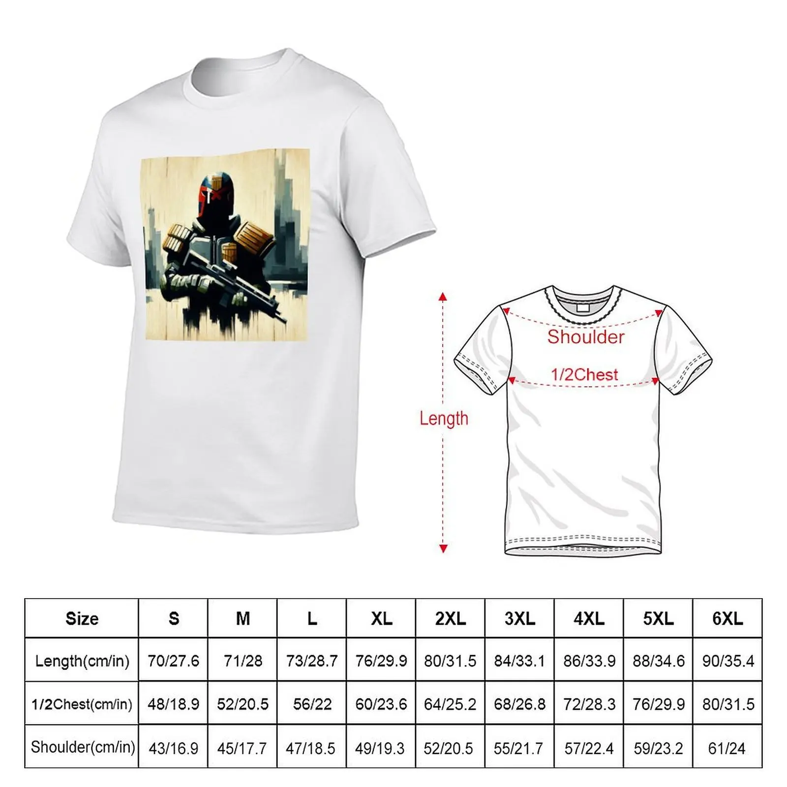 Dreaded Judge Dredd - I Am the Law vol.7 T-Shirt korean fashion quick-drying t shirts for men cotton