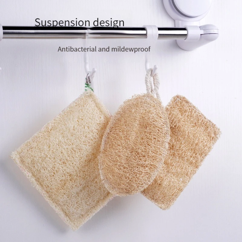 Natural Loofah Sponge Kitchen Sponge Wash Dish Eco-Friendly  Shower Luffa Body Scrubbers Loofa Biodegradable Sponge