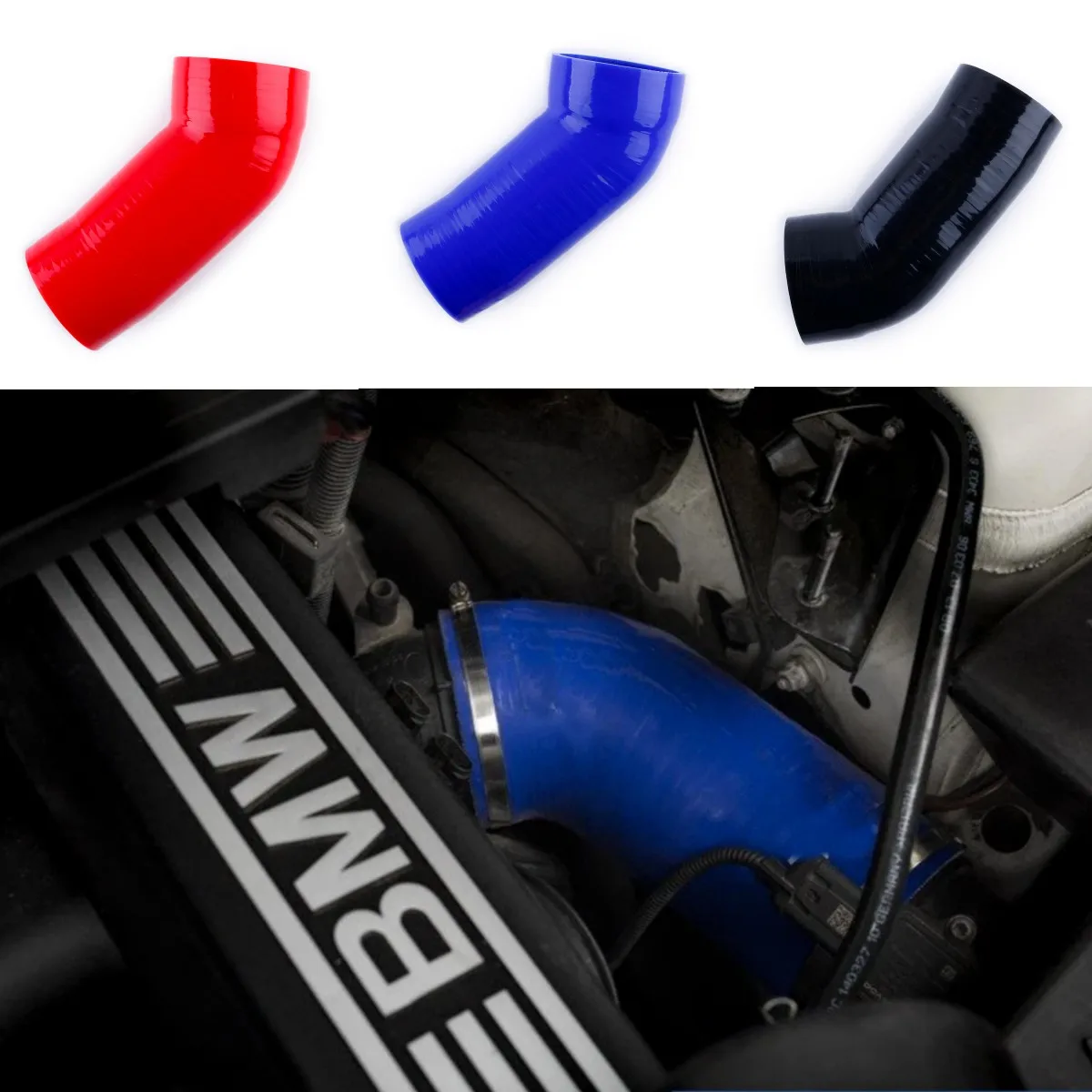 Silicone Air Intake Boot Hose Kit For 2006-2013 BMW N52 E82 E88 E90 E91 E92 E93 3.0L