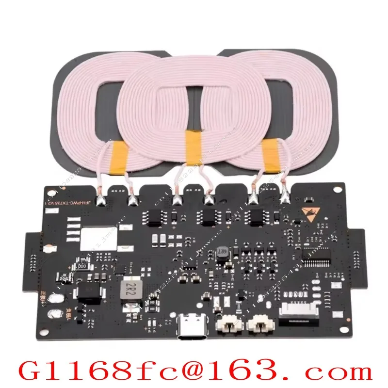 Cle High-Power 20W Wireless Charging Module Type-C 12V Fast Charging Input 9-32V Car Outdoor Power Supply Kit