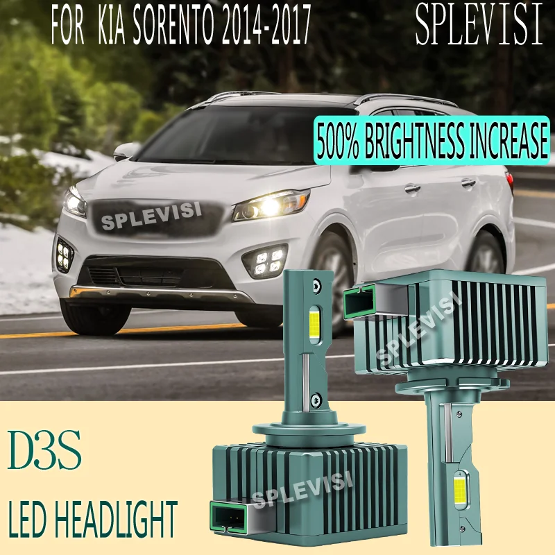 

2PCS Weather Resistant prevents water snow humidity and dust 42403 Car Headlight Bulbs LED For Kia Sorento 2014 2015 2016 2017