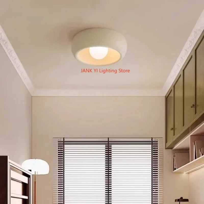 30cm Entrance White Ceiling Light, Hallway Light, Modern Minimalist Bedroom Resin Light, Wardrobe Light, Balcony Pvc Lampshade