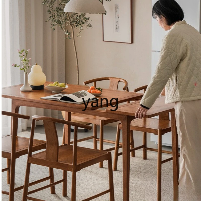 

LZR Home Table Small Apartment Extendable Dining Table One Table Four Chairs Set