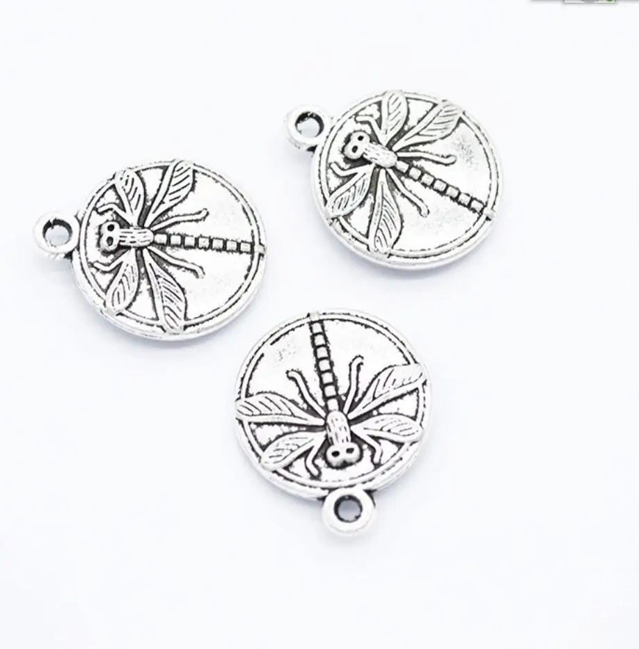 5pcs Charms Dragonfly 18*15mm Antique Making Pendant fit,Vintage Tibetan Bronze Silver color,DIY Handmade Jewelry F0852