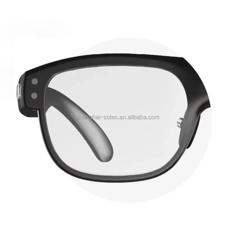 AI Glasses Real-Time Captioning Micro-Led AR Hardware 2500 Nits Brightness for Business Education Global Travelers Recording