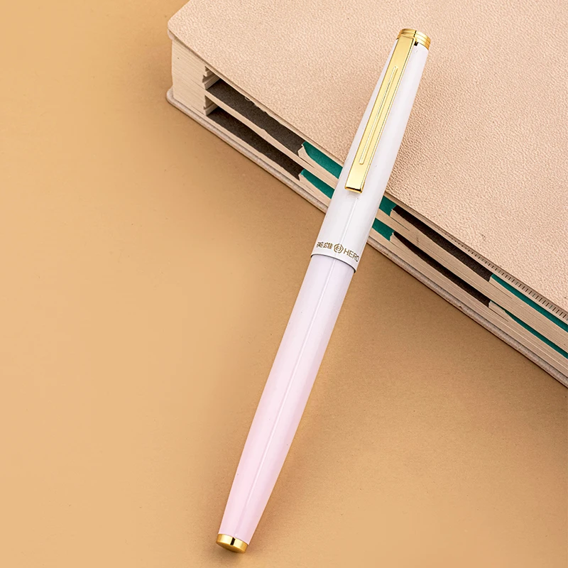 قلم حبر الطالب الملون Hero 329 Plus - كتابة سلسة للمبتدئين، تغليف جاهز للهدايا